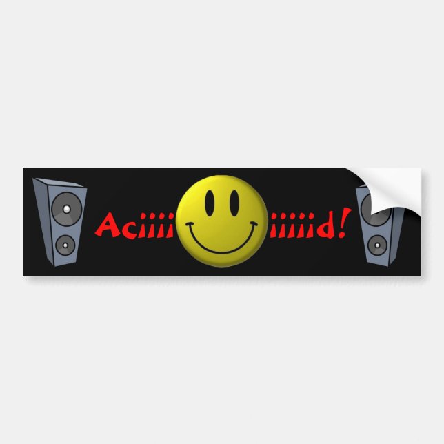 Aciiiiiiid! Autoaufkleber (Vorne)