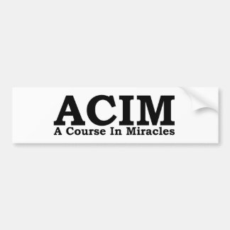 ACIM ein Kurs im Wunder-T-Shirt Autoaufkleber