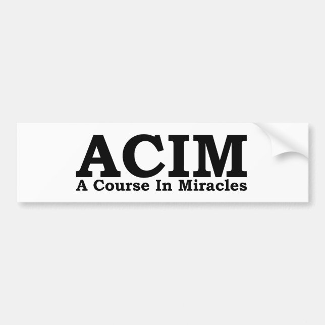 ACIM ein Kurs im Wunder-T-Shirt Autoaufkleber (Vorne)
