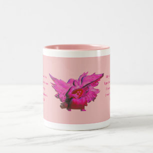 ACIM-Geschenk-Tasse, Spirituelles Zitat, rosa-Ange Zweifarbige Tasse