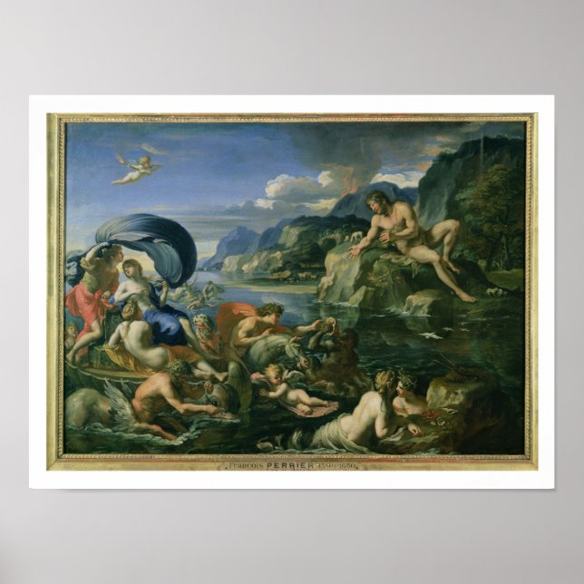 Acis und Galetea Vom Riesenpolyphemus versteckt Poster (Vorne)