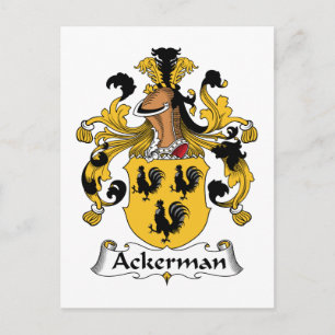 Ackerman Familienwappen Postkarte