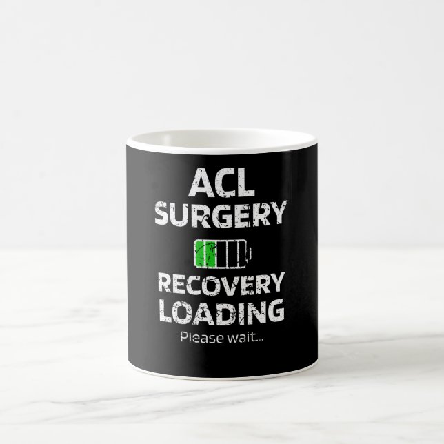 ACL Operation Erholung| ACL Knie Operation Survium Kaffeetasse (Mittel)