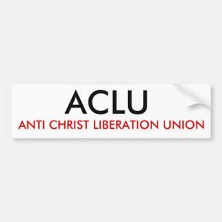 ACLU, ANTIchristus-BEFREIUNGS-GEWERKSCHAFT Autoaufkleber