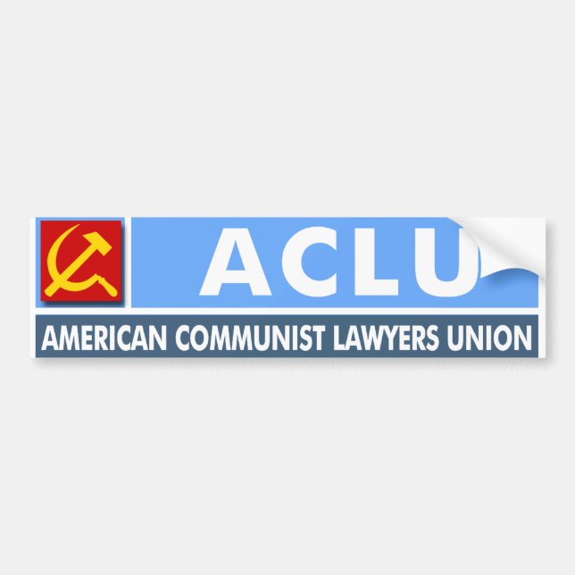 ACLU: Gewerkschaft der kommunistischen Anwälte in  Autoaufkleber (Vorne)
