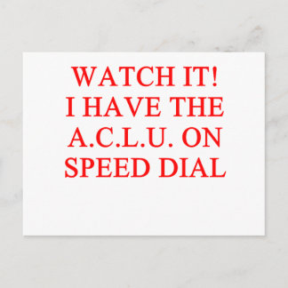 ACLU Witz Postkarte