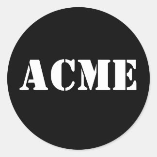 ACME-Neuheit Runder Aufkleber