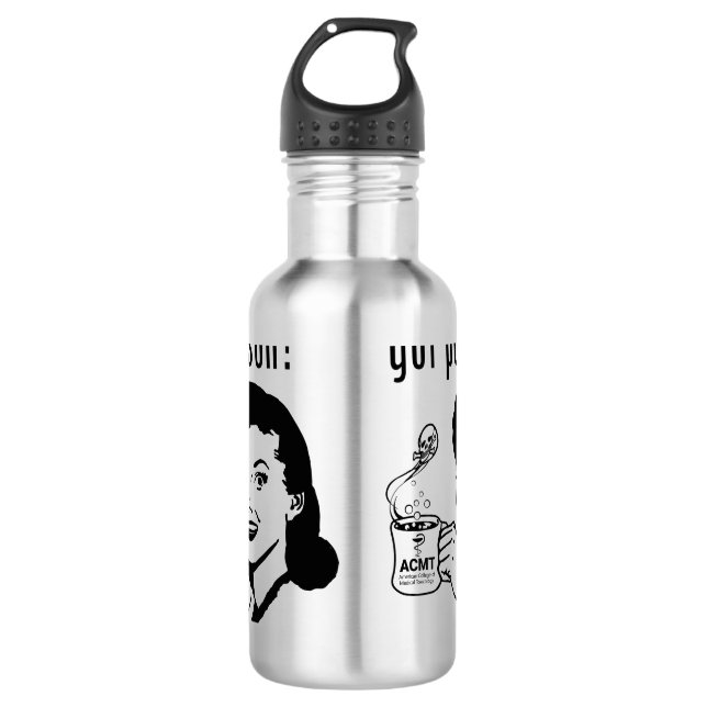 ACMT Got Giftwasserflasche Edelstahlflasche (Vorderseite)