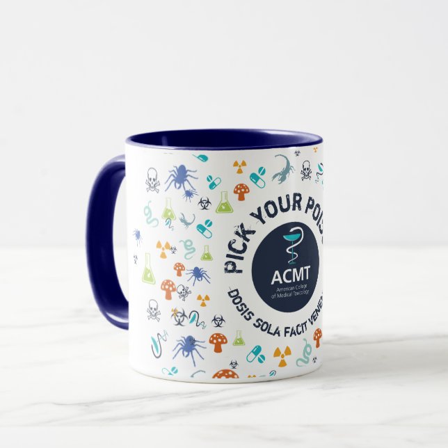 ACMT Pick Your Poison Blue Zwei-Tone-Kaffee-Tasse Tasse (Vorderseite Links)