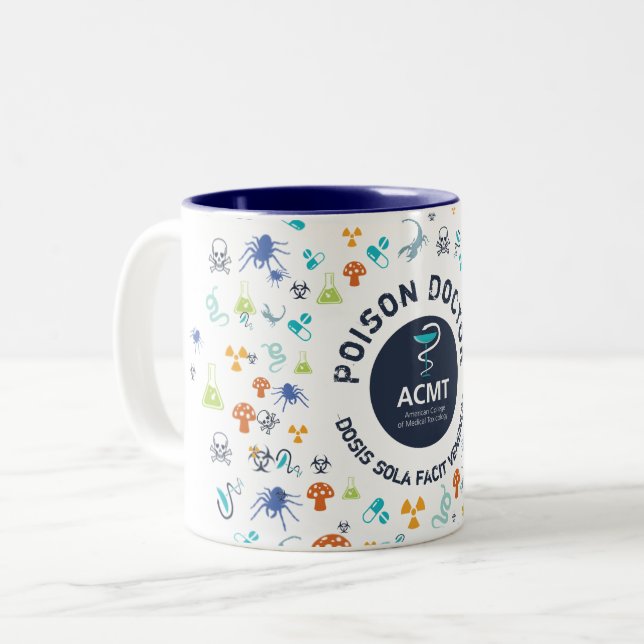 ACMT Poison Doctor Blue Zwei-Tone-Kaffee-Tasse Zweifarbige Tasse (Vorderseite Links)