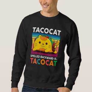 Aco Cat Frauen Männer Jugend Kinder Rückwärts Gesc Sweatshirt
