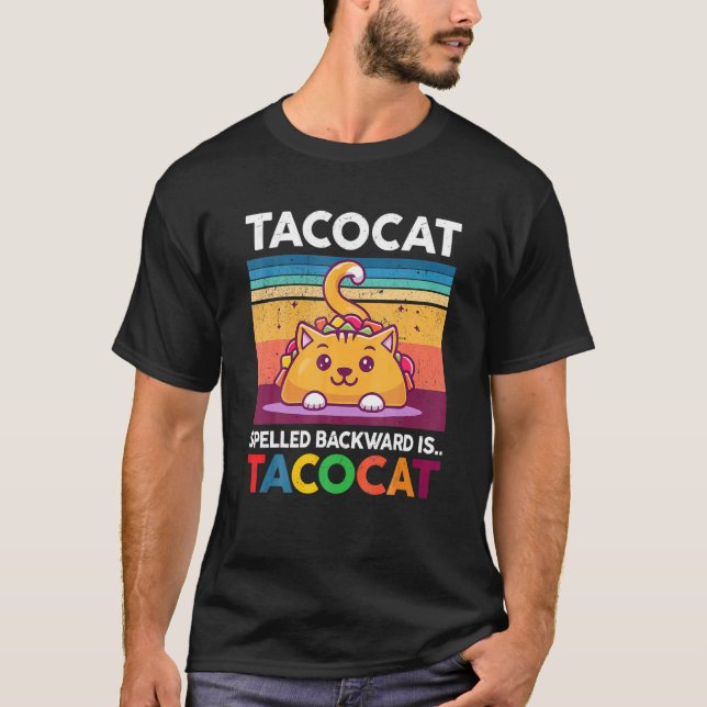 Acocat zurückgeschrieben ist Aco Cat Niedlich Aco  T-Shirt (Vorderseite)
