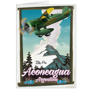 Aconcagua Argentinien Reiseplakat