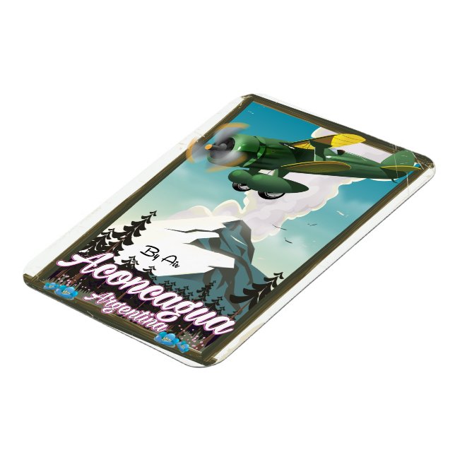 Aconcagua Argentinien Reiseplakat Magnet (Linke Seite)