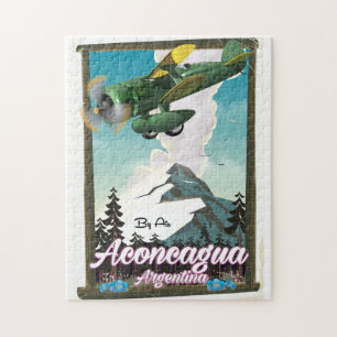 Aconcagua Argentinien Reiseplakat Puzzle