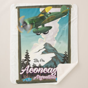 Aconcagua Argentinien Reiseplakat Sherpadecke