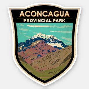 Aconcagua Provincial Park Argentinien Reisen Vinta Aufkleber