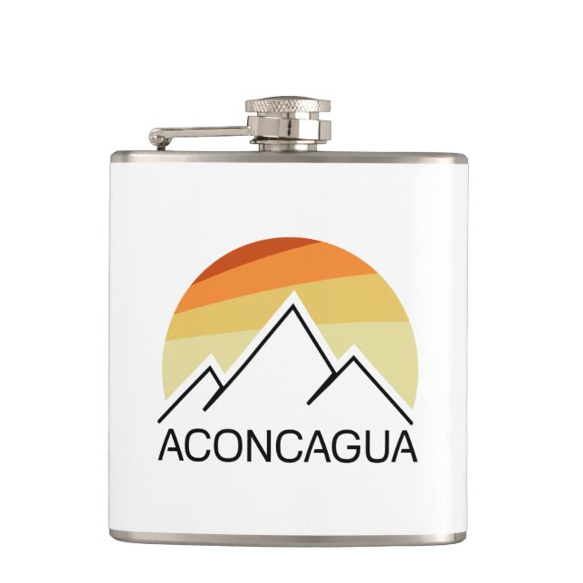 Aconcagua Retro Flachmann (Vorderseite)