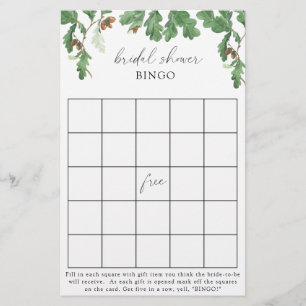 Acorn-Baum - Brautparty-Bingospiel