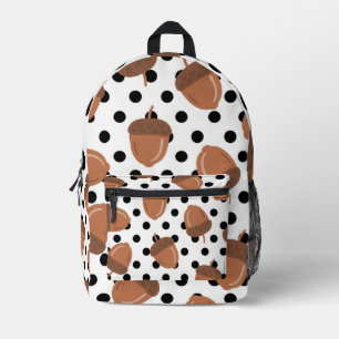 Acorn Black Dots Herbst Y2K Muster Bedruckter Rucksack