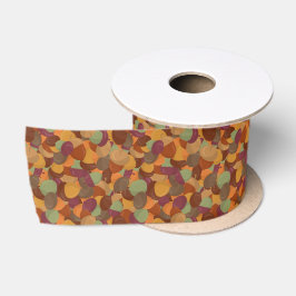 Acorn Camouflage Satinband