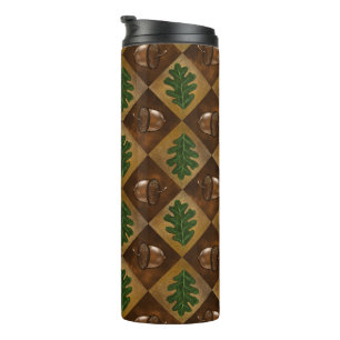 Acorn-Eichenblättermuster-Tasse Thermosbecher