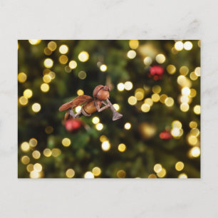 Acorn elf als Weihnachtsengel - Weihnachten Postkarte