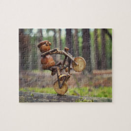 Acorn-Elf-Fahrer auf dem Bike-Puzzle Puzzle