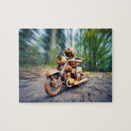 Acorn-Elf-Fahrer auf dem Motorrad Puzzle