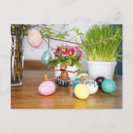 Acorn Elfen mit Ostereiern Ostern Postkarte
