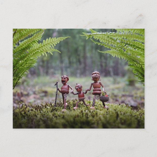 Acorn-Elfen Postkarte (Vorderseite)