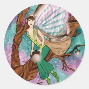 Acorn Fairy Sticker