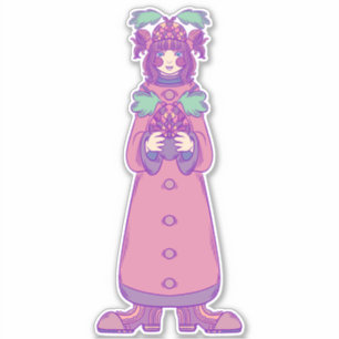 Acorn Girl Aufkleber