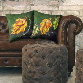 Acorn Golden Olive Herbstfarben Inspiration Kissen