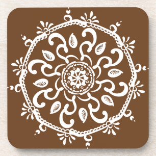Acorn Mandala Getränkeuntersetzer