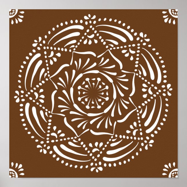 Acorn Mandala Poster (Vorne)