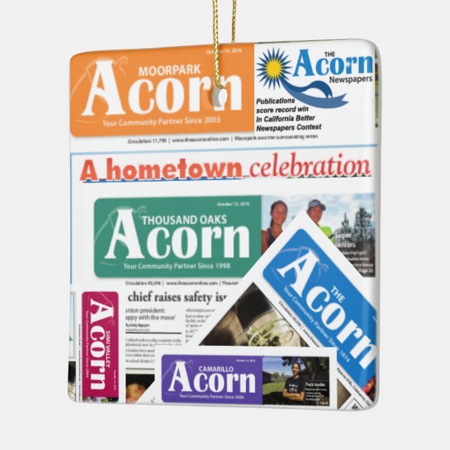 Acorn-Ornament nehmen Keramikornament (Links)