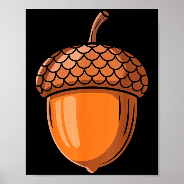 Acorn Shirt Adult Men Women Kids Brown Oaknut Cost Poster (Vorne)