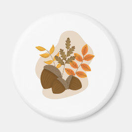 Acorns Herbstfall Magnet