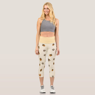 Acorns & Pinecones Capri Leggings