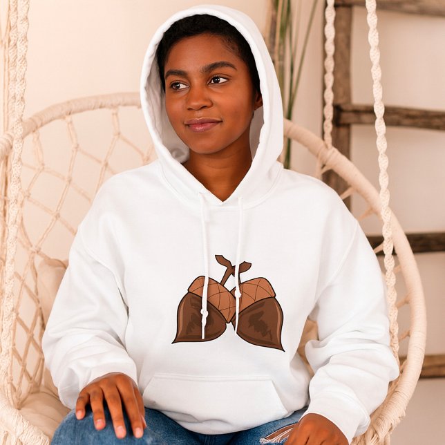 Acorns Rustikale Herbstwälder Natur Hoodie (Von Creator hochgeladen)