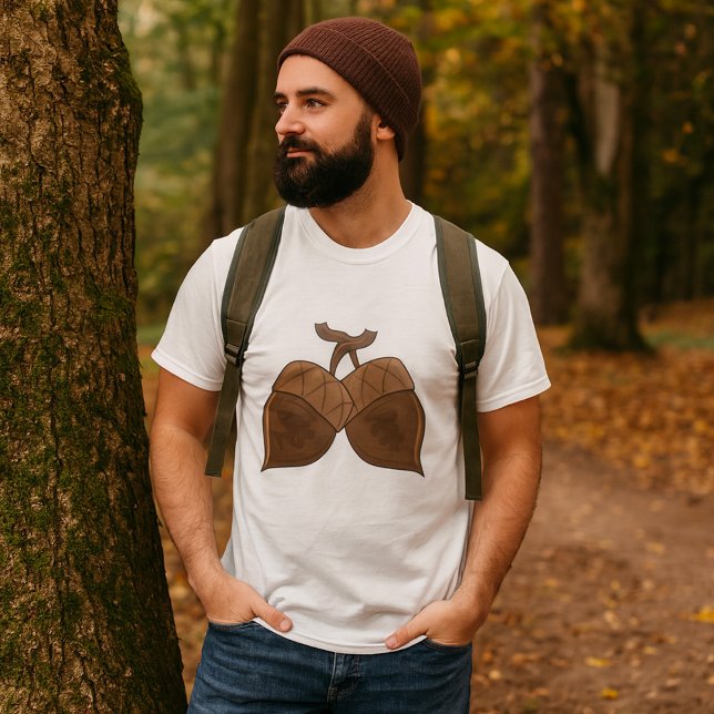 Acorns Rustikale Herbstwälder Natur T-Shirt (Von Creator hochgeladen)