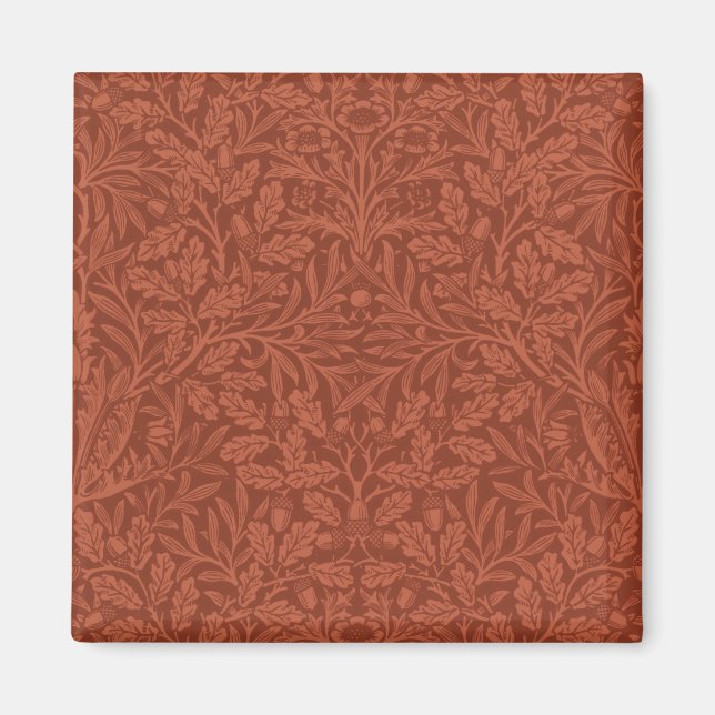 Acorns und Oak-Blätter (von William Morris) Magnet (Vorne)