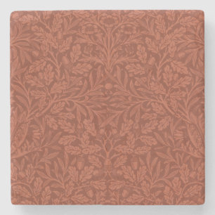 Acorns und Oak-Blätter (von William Morris) Steinuntersetzer