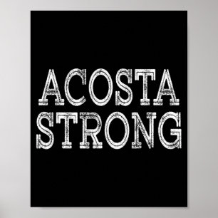 Acosta starkes Squad Familientreffen Nachname Team Poster