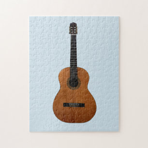 Acoustic Gitarre Musical Blue Puzzle