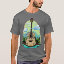 Acoustic Gitarre Smokey Mountain Vibes T-Shirt