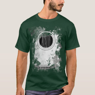 Acoustic Gitarre Vintag störte Gitarristen T-Shirt