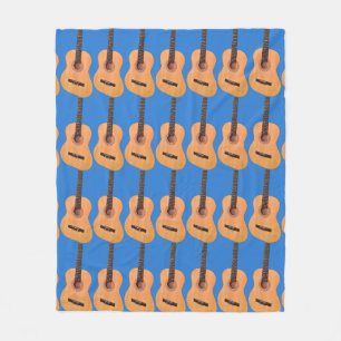 Acoustic Gitarrenmuster Fleecedecke