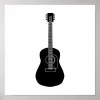 Acoustic Guitar Black